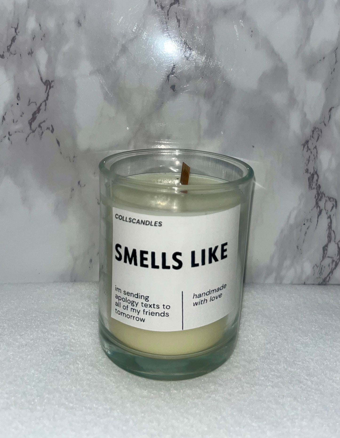 Smells like Apology Texts Small Candle