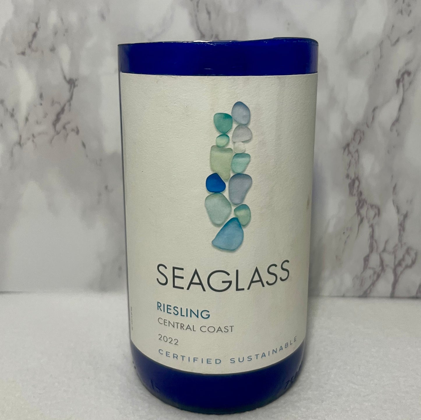 Riesling Reef Seaglass Small Candle