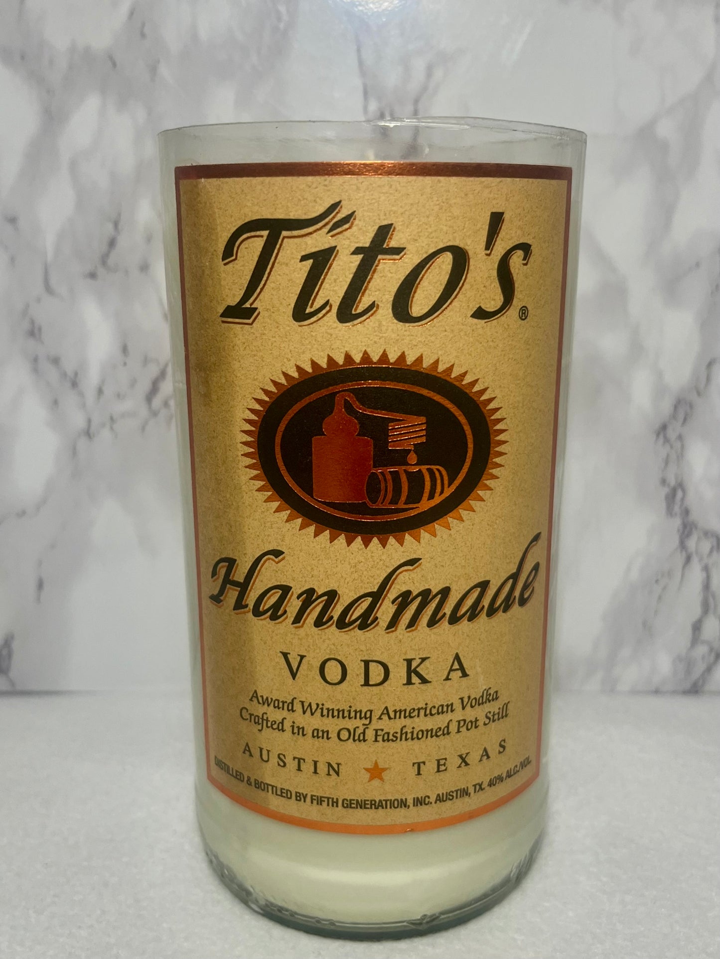 Large Titos Candle