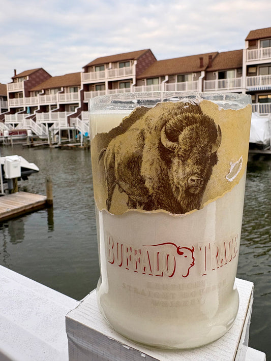 Trace of Dusk / Buffalo Trace - Handmade & Upcycled Soy Wax Candle