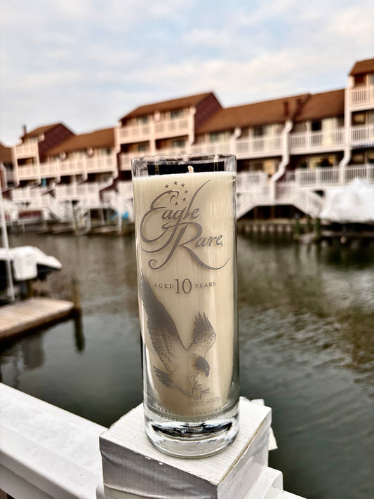 Flight Night / Eagle Rare - Handmade & Upcycled Soy Wax Candle