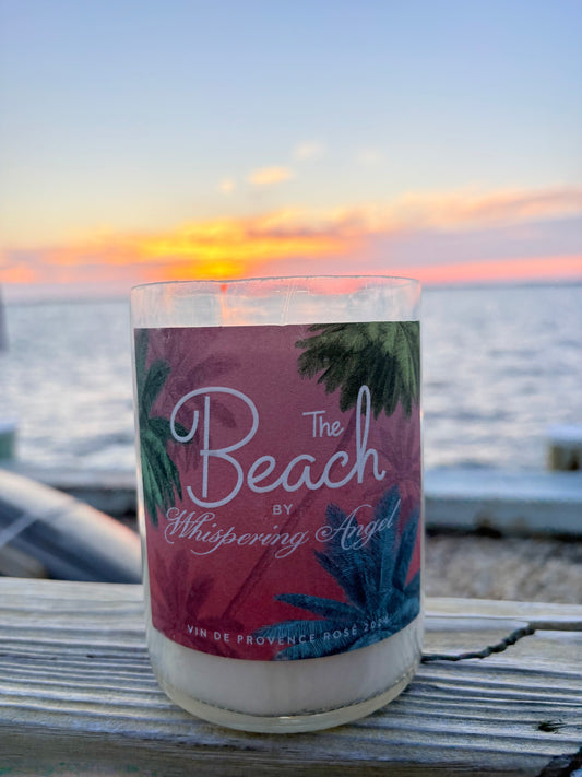 Beach Drive / The Beach by Whispering Angel Rose - Handmade & Upcycled Soy Wax Candle