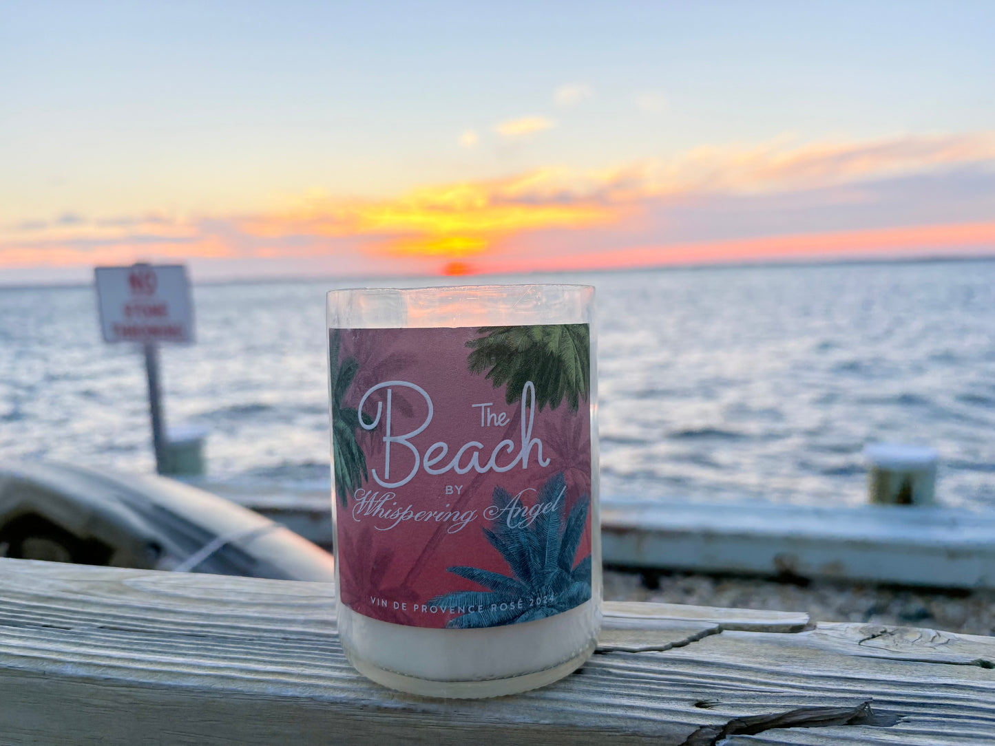Beach Drive / The Beach by Whispering Angel Rose - Handmade & Upcycled Soy Wax Candle