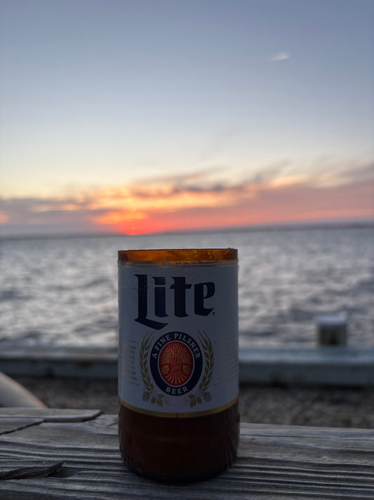 MILLER LITE- Handmade & Upcycled Soy Wax Candle