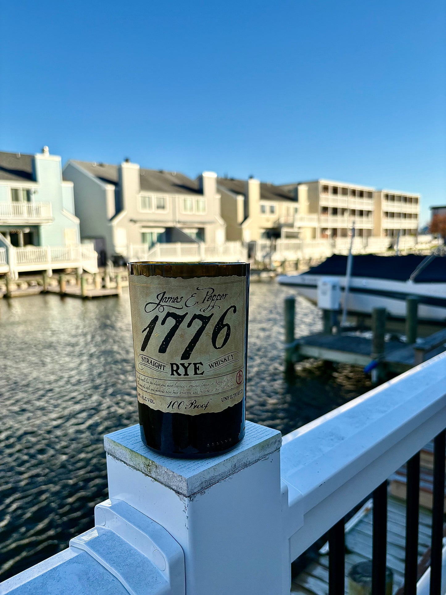 Spiced Revolution James E. Pepper 1776- Handmade & Upcycled Soy Wax Candle