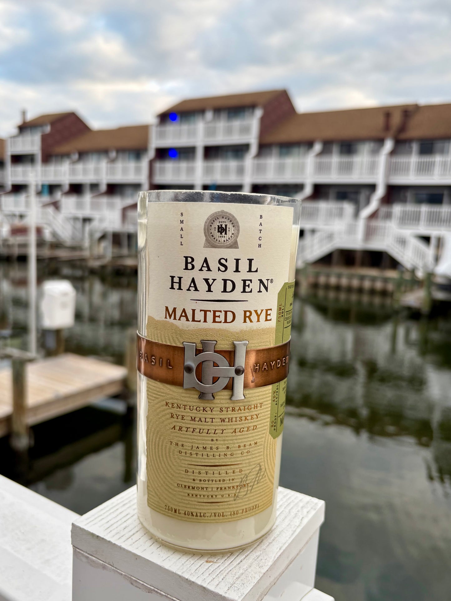 Hayden's Harvest Basil Hayden Malted Rye - Handmade & Upcycled Soy Wax Candle