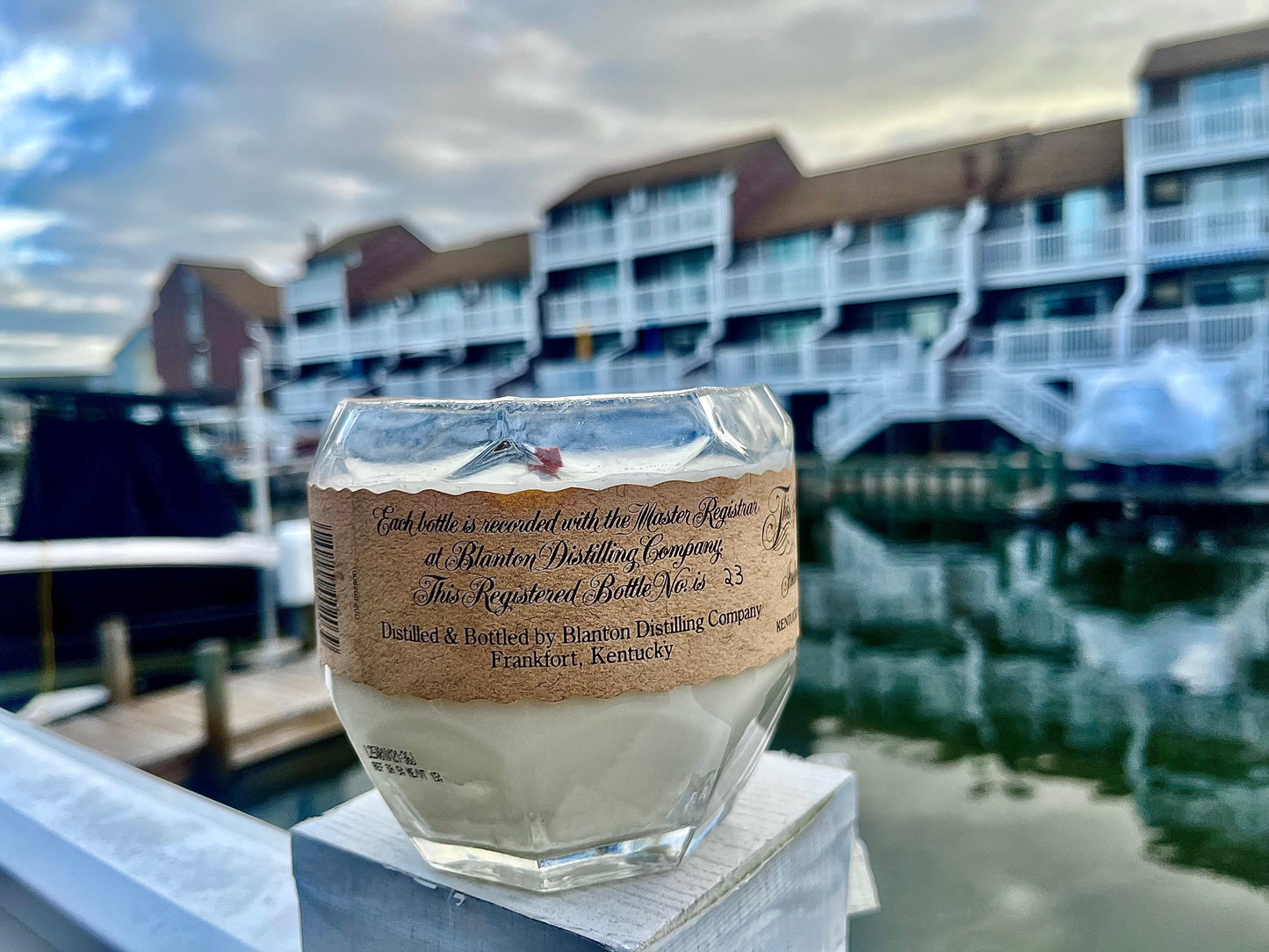 Race Day Reserve / Blanton's Bourbon - Handmade & Upcycled Soy Wax Candle