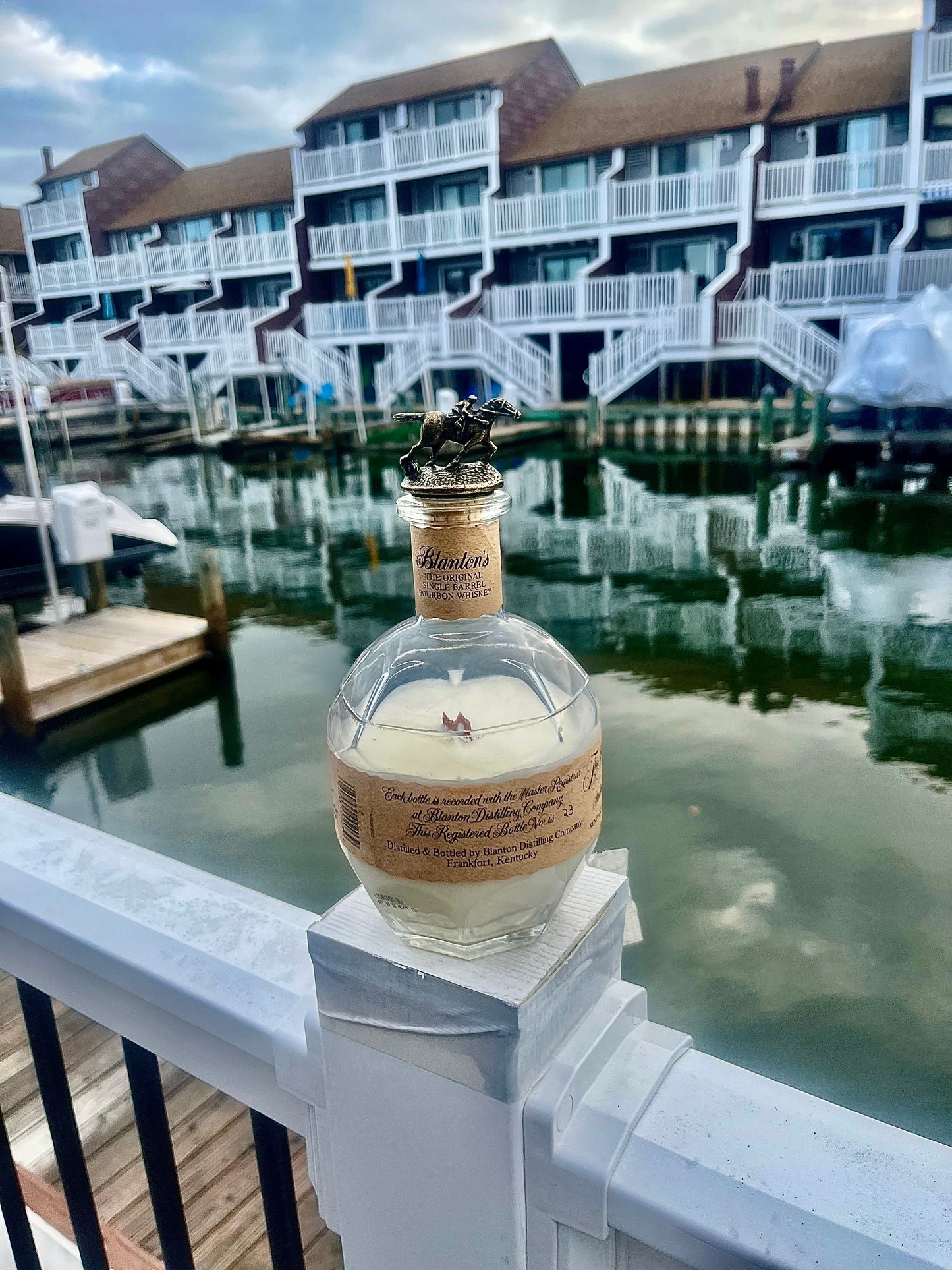 Race Day Reserve / Blanton's Bourbon - Handmade & Upcycled Soy Wax Candle