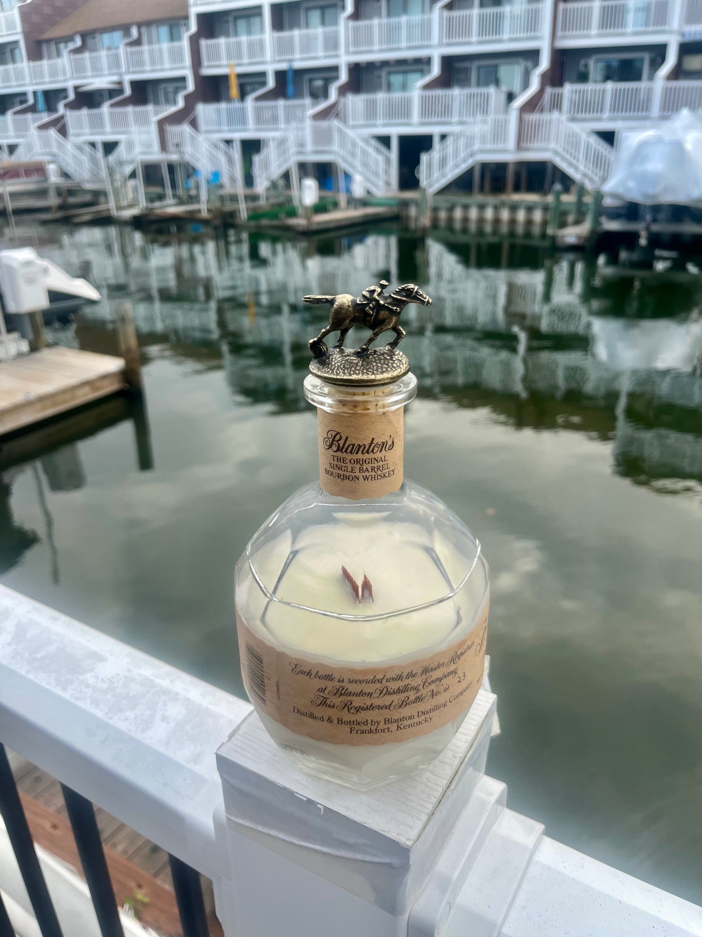 Race Day Reserve / Blanton's Bourbon - Handmade & Upcycled Soy Wax Candle