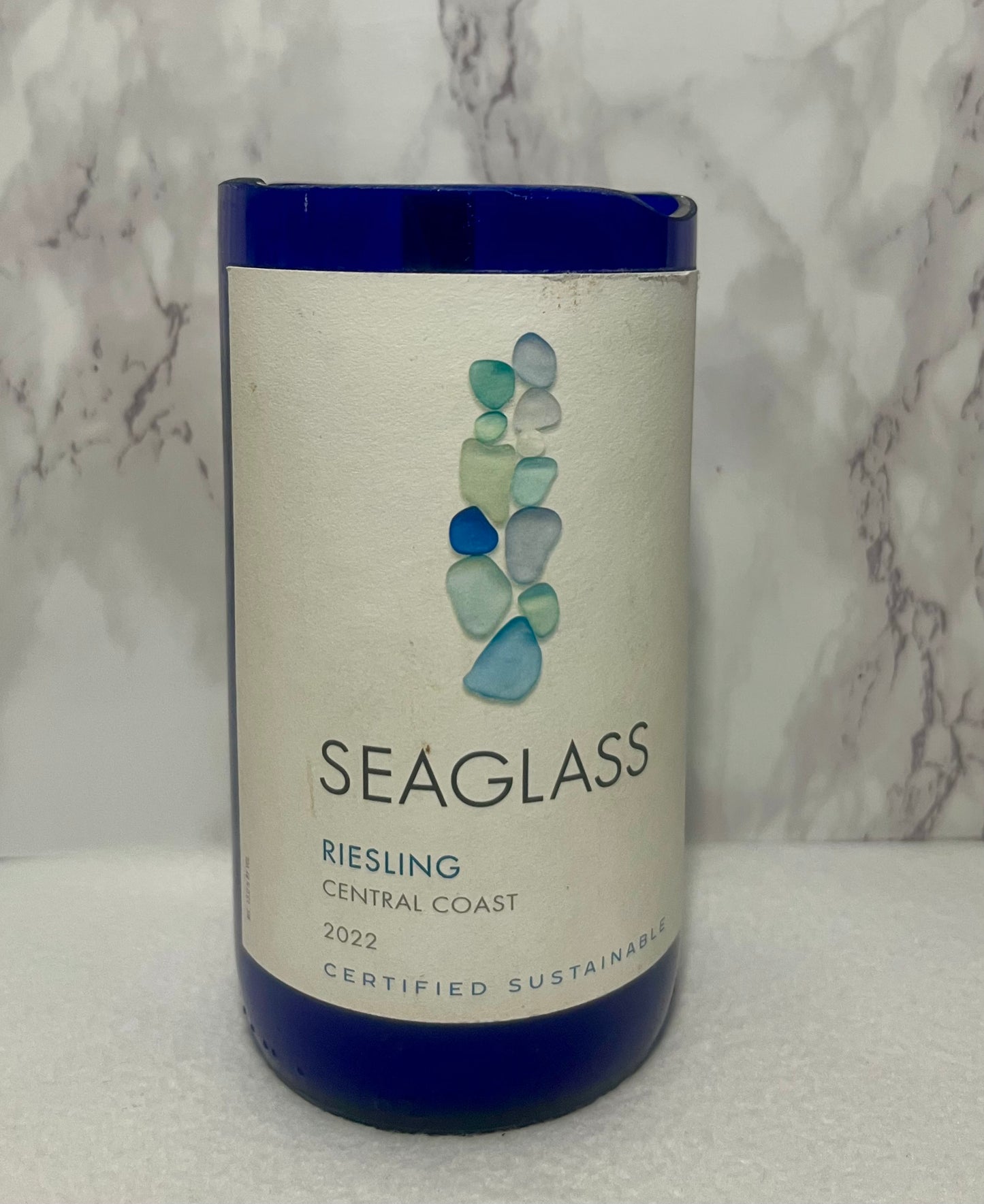 Riesling Reef Seaglass Small Candle