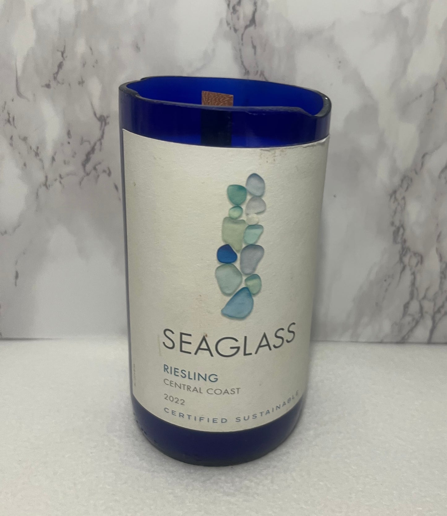 Reisling Reef Seaglass Small Candle