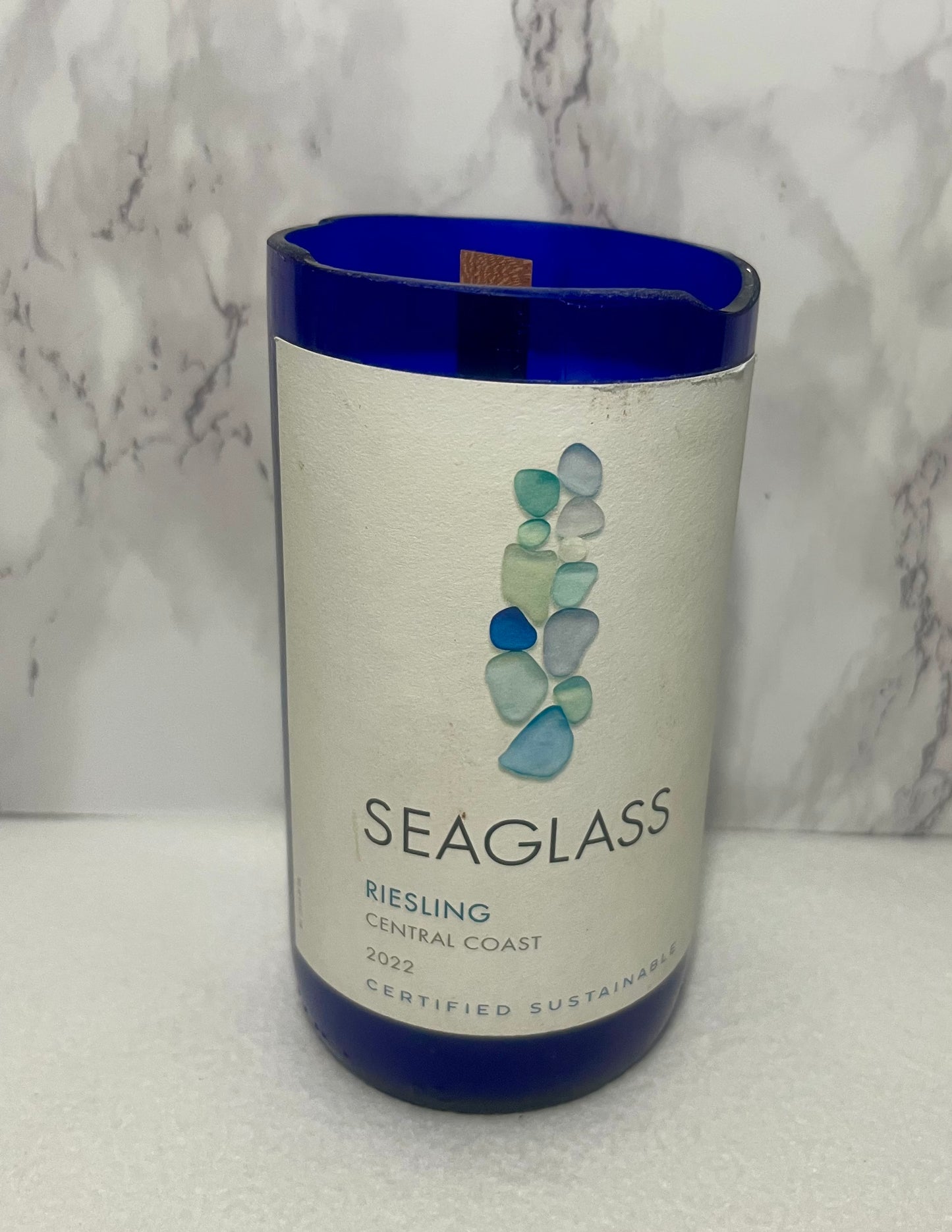 Reisling Reef Seaglass Small Candle